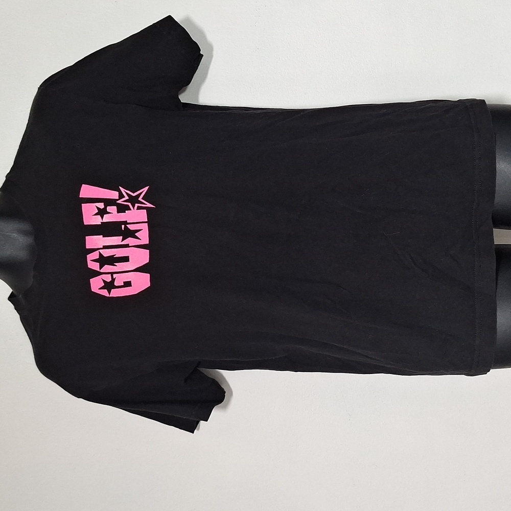 Golf Wang Black Tee with Pink Logo